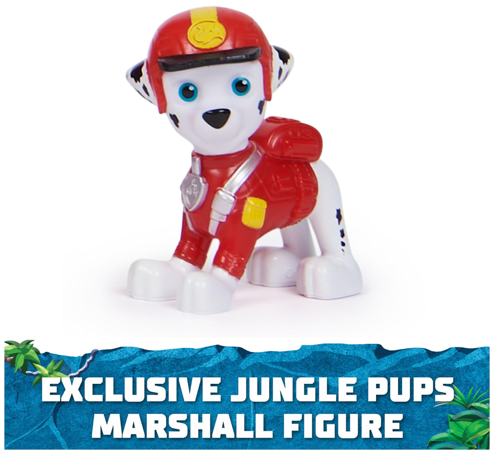 Paw Patrol Jungle Pups launch button detail highlights kid-friendly mechanism