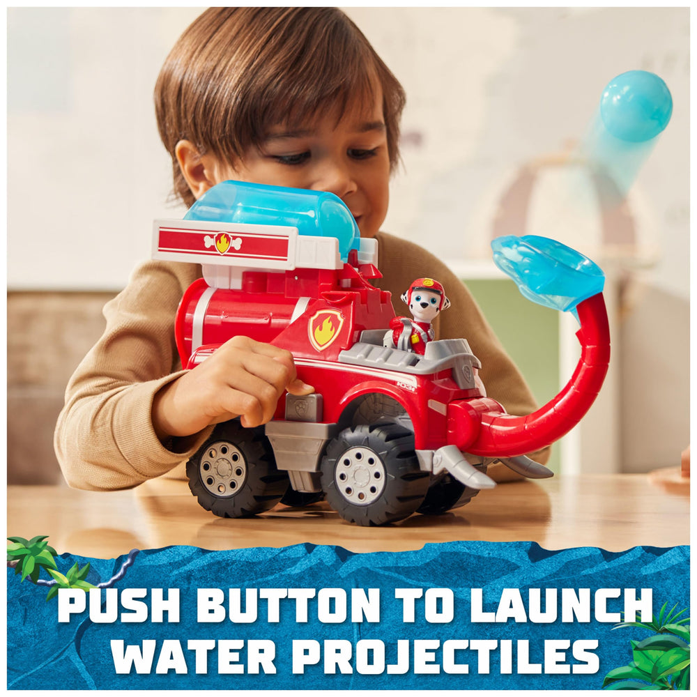 Paw Patrol Jungle Pups projectiles loaded in feeder for quick action play
