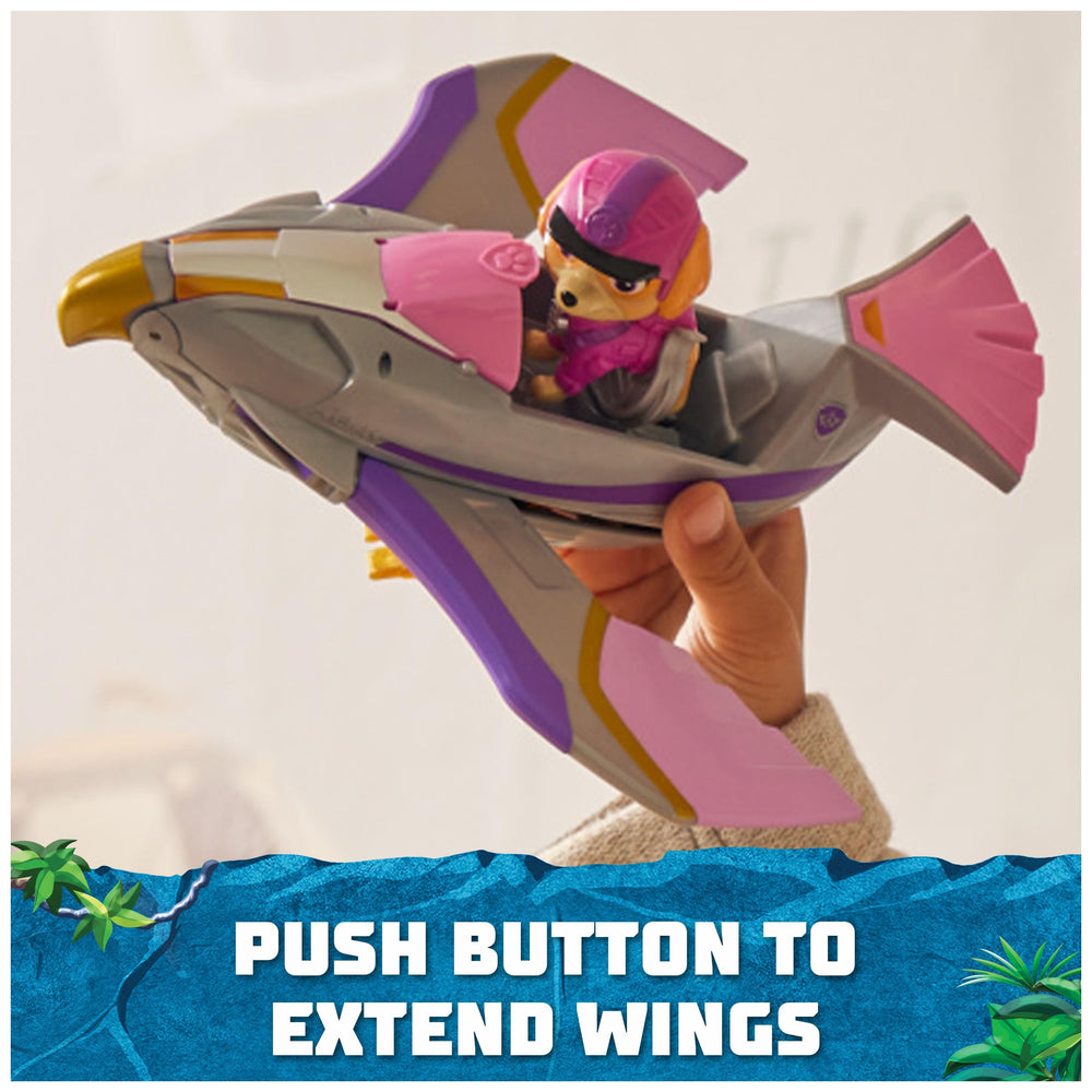 Wings pop-out feature on Skye Falcon vehicle in action.