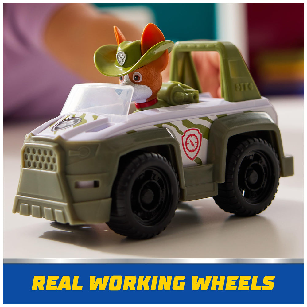 Detailed PAW Patrol jungle rescue vehicle showing rugged exterior features