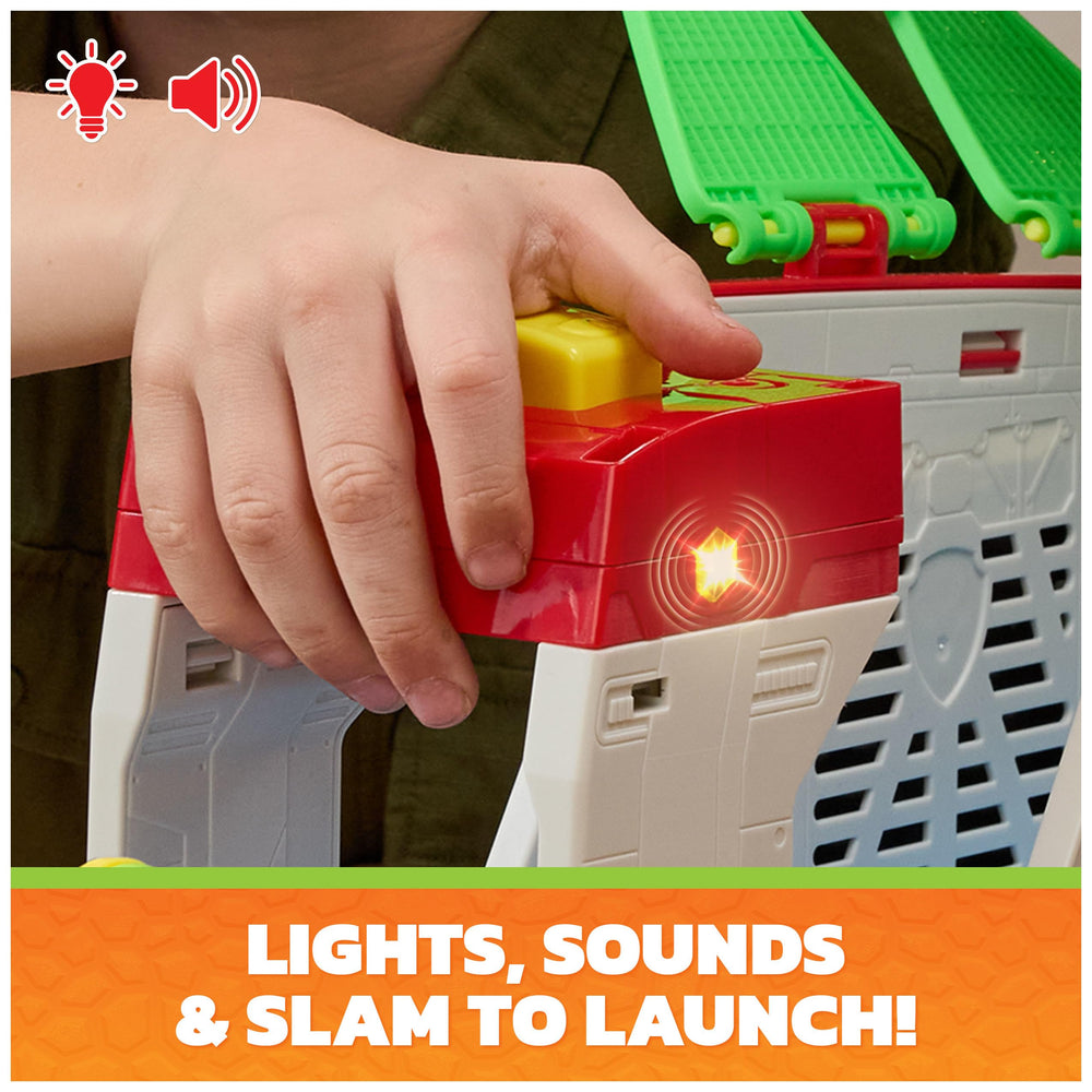 PAW Patrol launcher close-up demonstrating easy load-and-launch action for kids