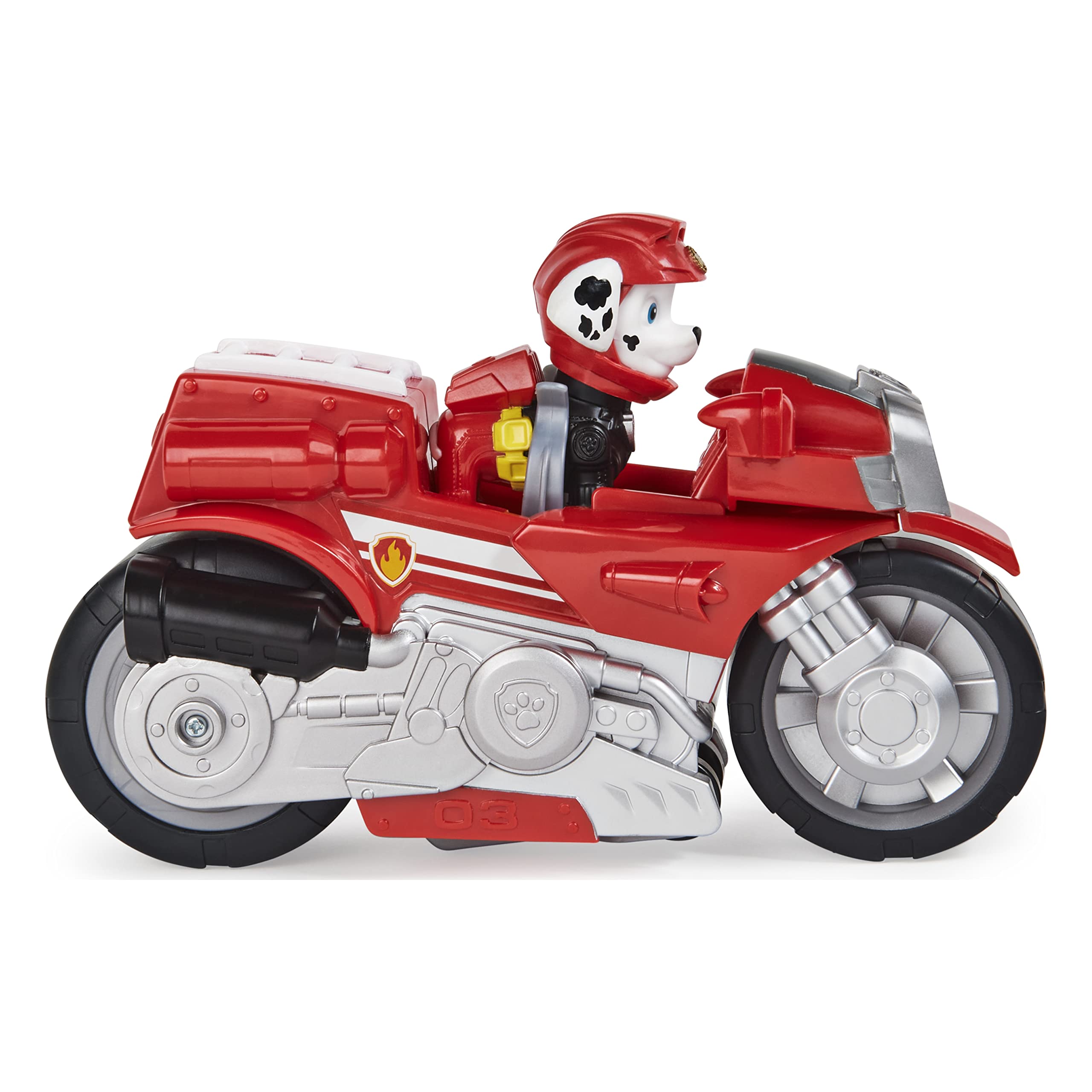 Pull-back action delivers wheelies and forward speed for dynamic scenes.