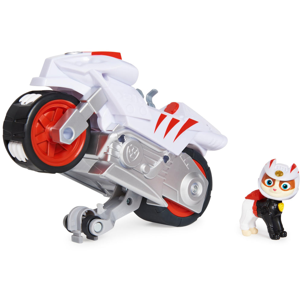 PAW Patrol Wildcat Deluxe Vehicle wheelie action for fast pretend rescues.