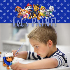 Paw Patrol Rocky figurine ready for vibrant color exploration.