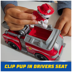PAW Patrol puppy figures pair with vehicles for creative play.