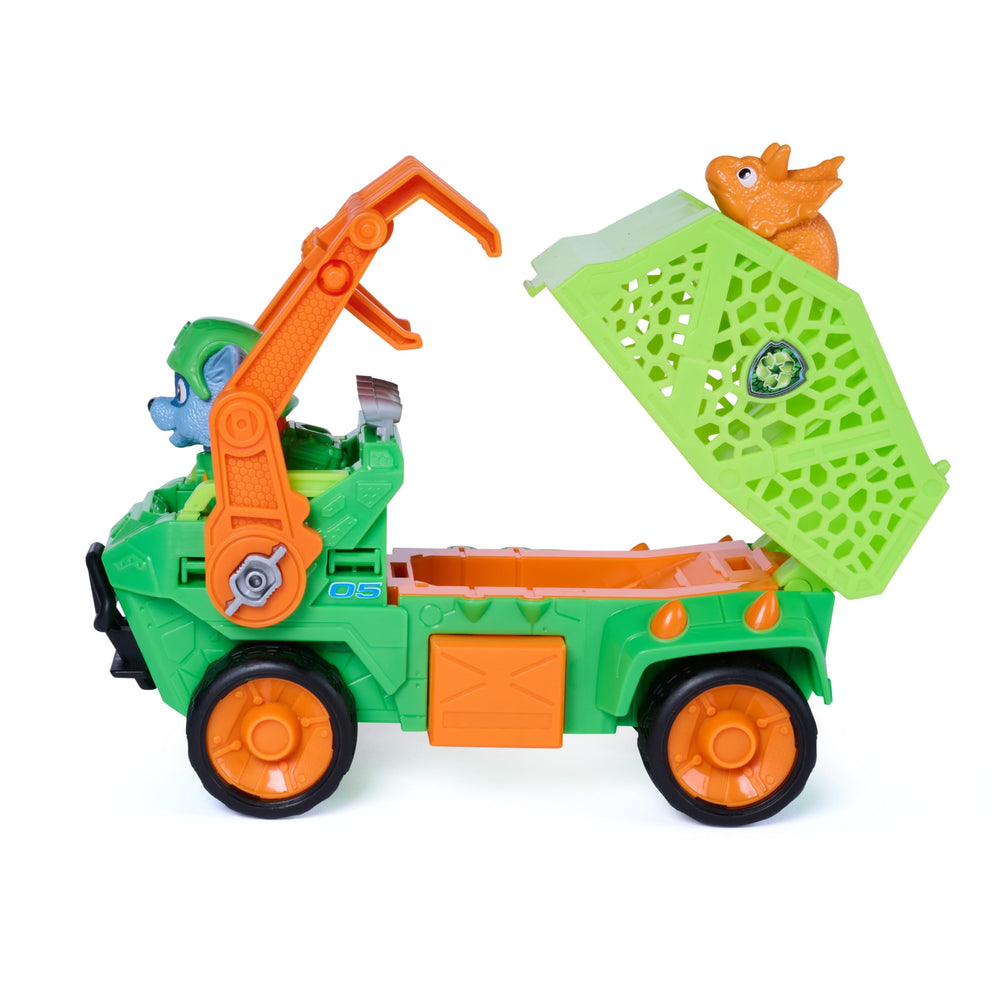 PAW Patrol Recycler closeup of movie-styled graphics highlighting collectible detail