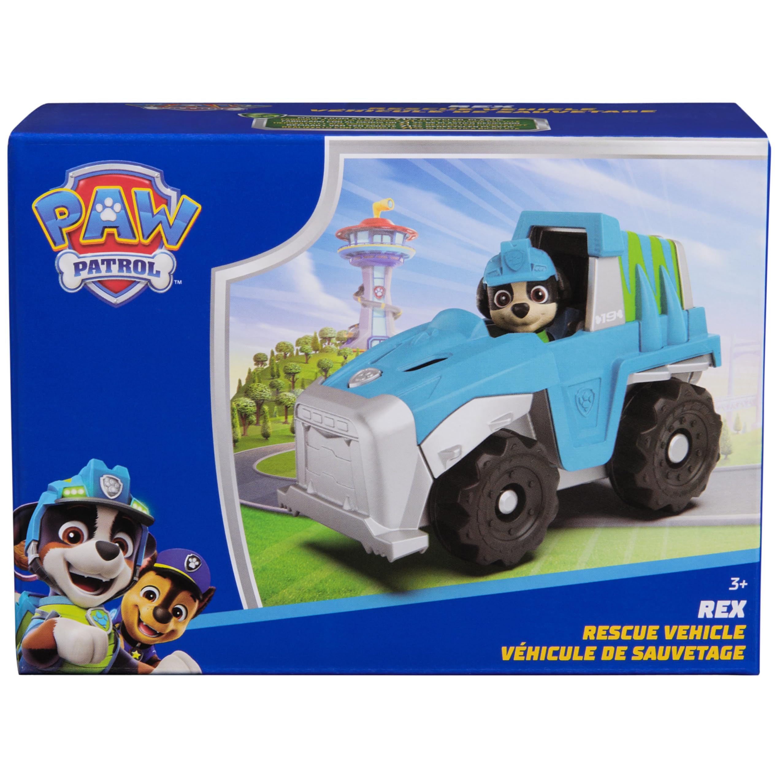 Rex dino-truck detail emphasizing collectible figure compatibility