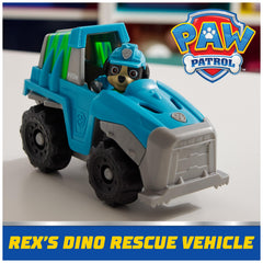 PAW Patrol Rex front view shows authentic detailing and sturdy wheels