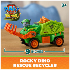 PAW Patrol Rocky Recycler side profile emphasizing movie-accurate styling and durability