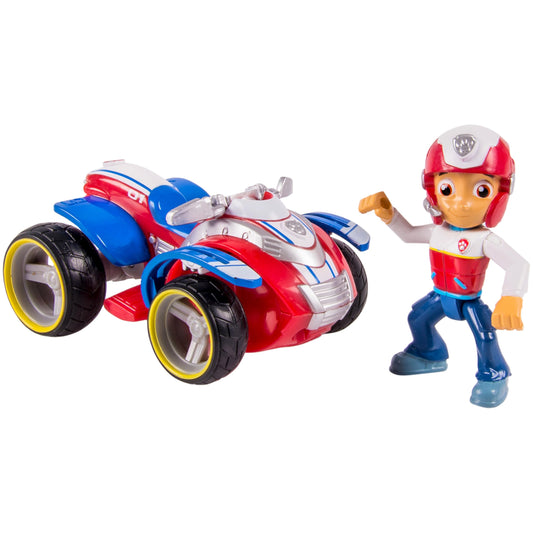 Paw Patrol Ryder's Rescue ATV with push-action wheels for adventures.