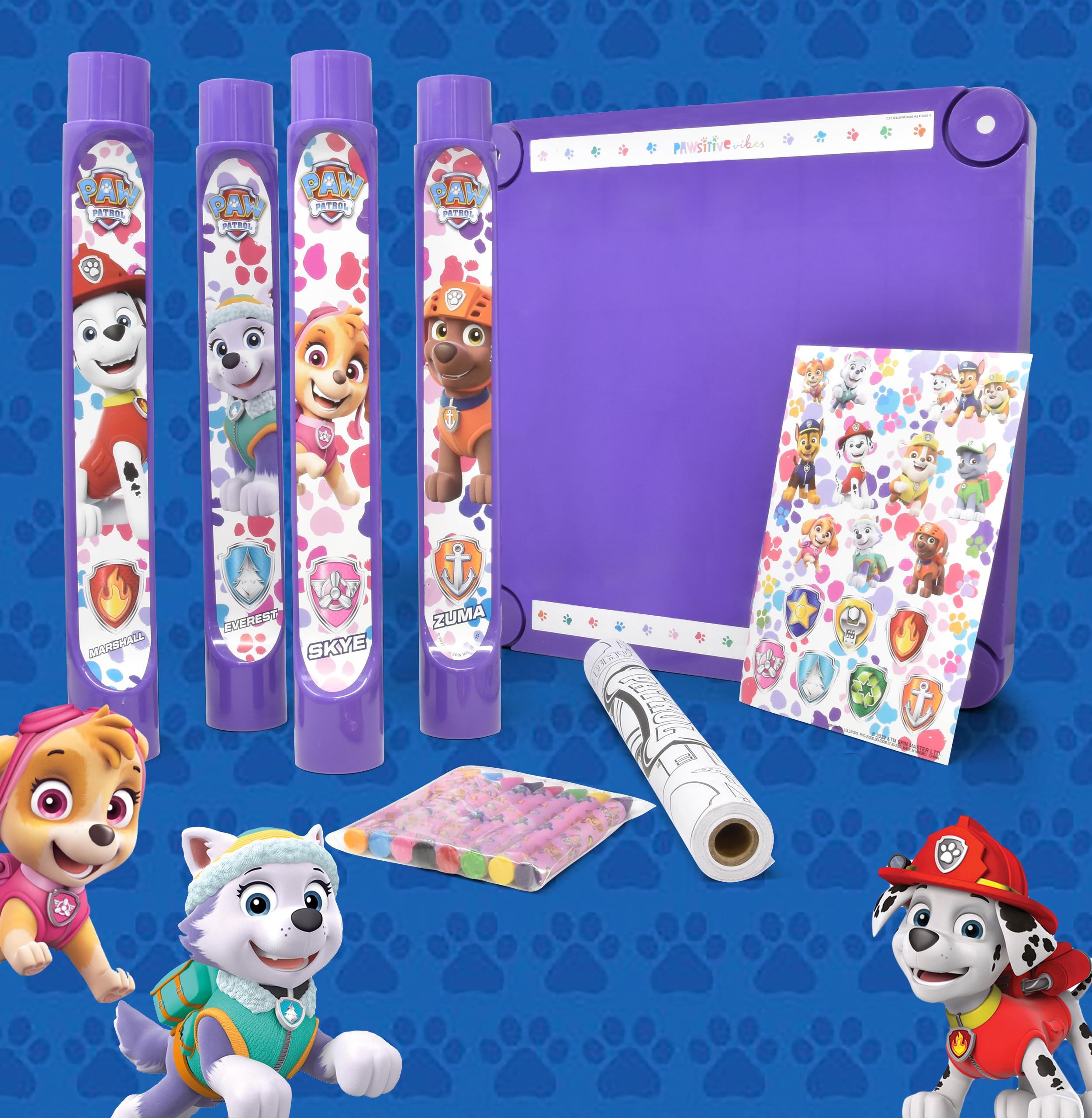 Non-toxic Paw Patrol art table materials ensure safe play.