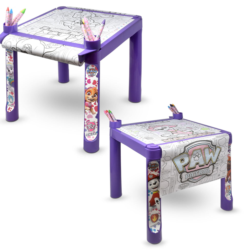 Paw Patrol craft table supports screen-free creative time.