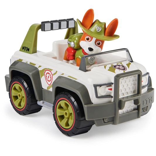 Paw Patrol Tracker figure included for role-play in the Jungle Cruiser.