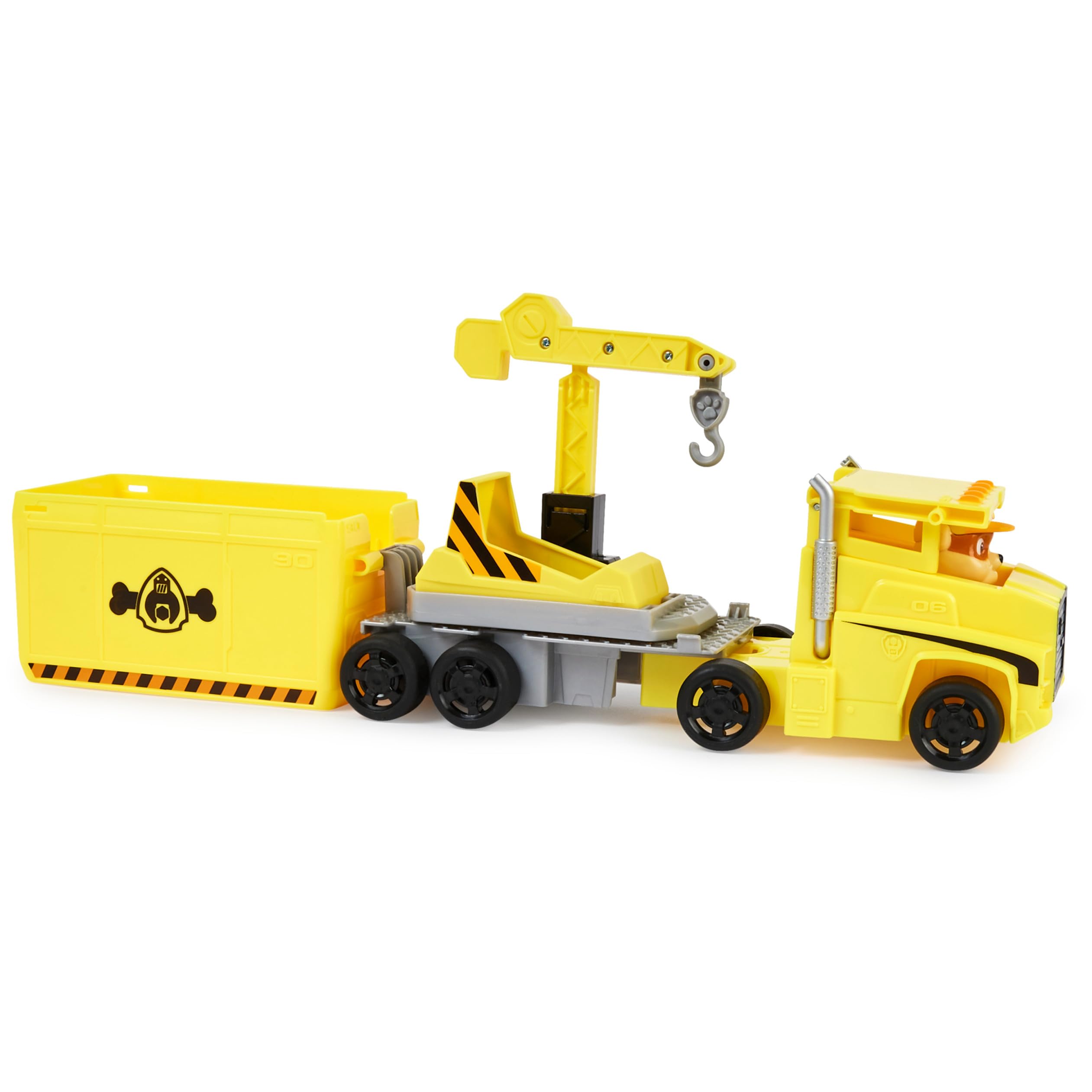 Paw Patrol trailer transforming into a Command Center for pretend missions.