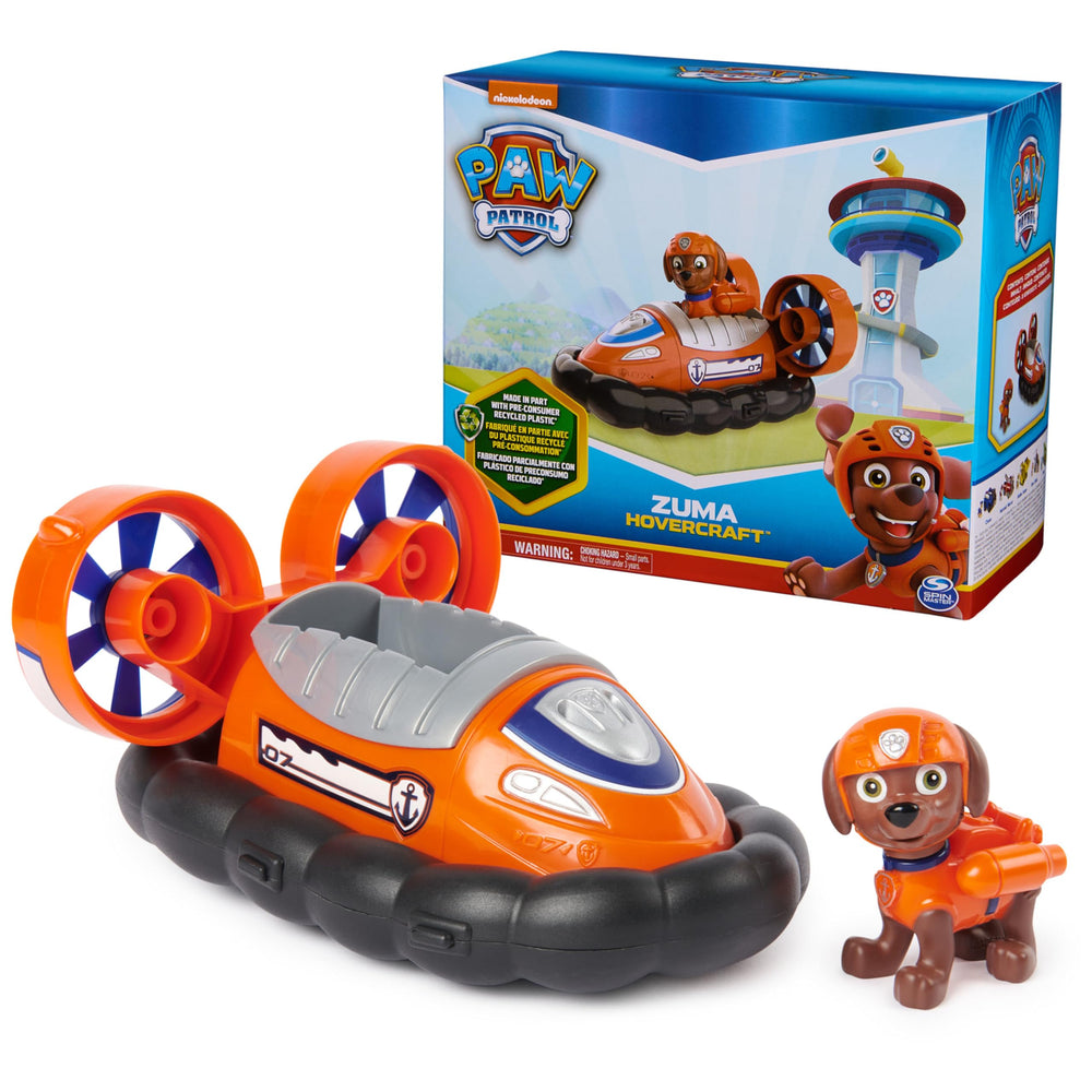 Paw Patrol Zuma Hovercraft toy ready for kid-driven rescue play.