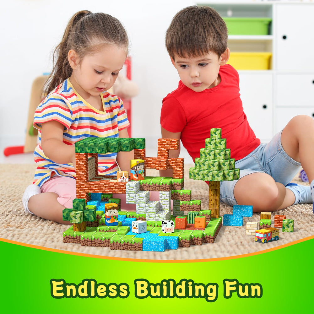 Payleeg Magnetic Blocks smooth edges ensure safe grasp for small hands