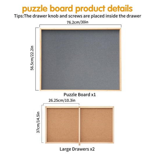 PAZIONMI cover mat provides smooth surface and puzzle protection.