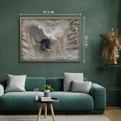 Pazzocenter The Carved Eagle puzzle 70 by 50 cm—ample space for intricate sorting.