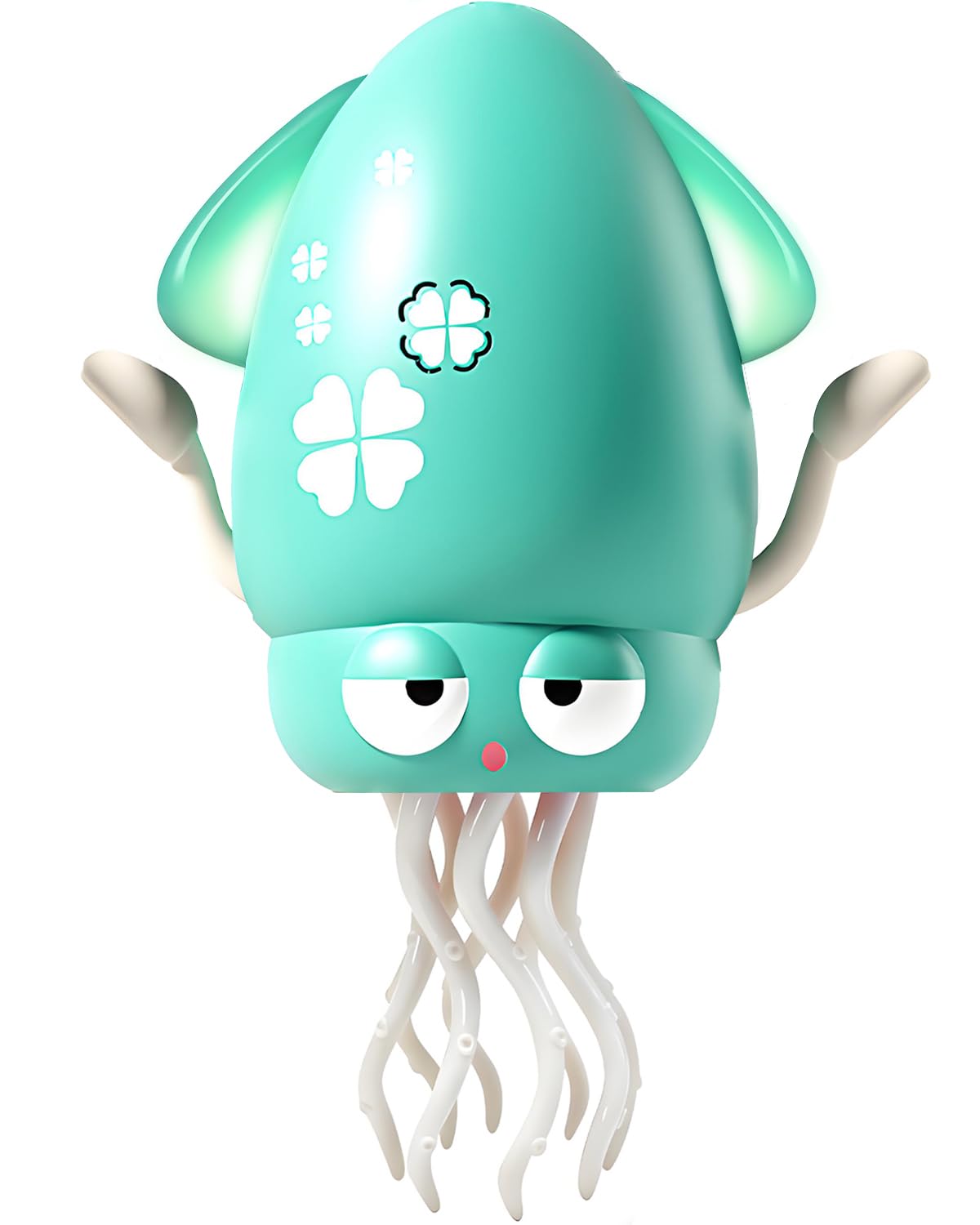 Pbooo Dancing Octopus during tummy time with engaging motion to encourage head lifting and exploration