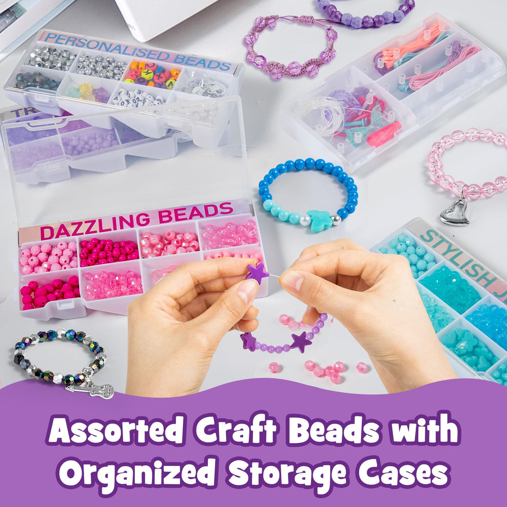 P&C Bead Bracelet Kit elastic cord for stretchy DIY jewelry.