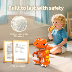 P&C Velociraptor RC toy orange gesture control supports intuitive play