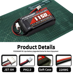 PCEONAMP PH20 plug ensures quick connection to compatible RC cars.