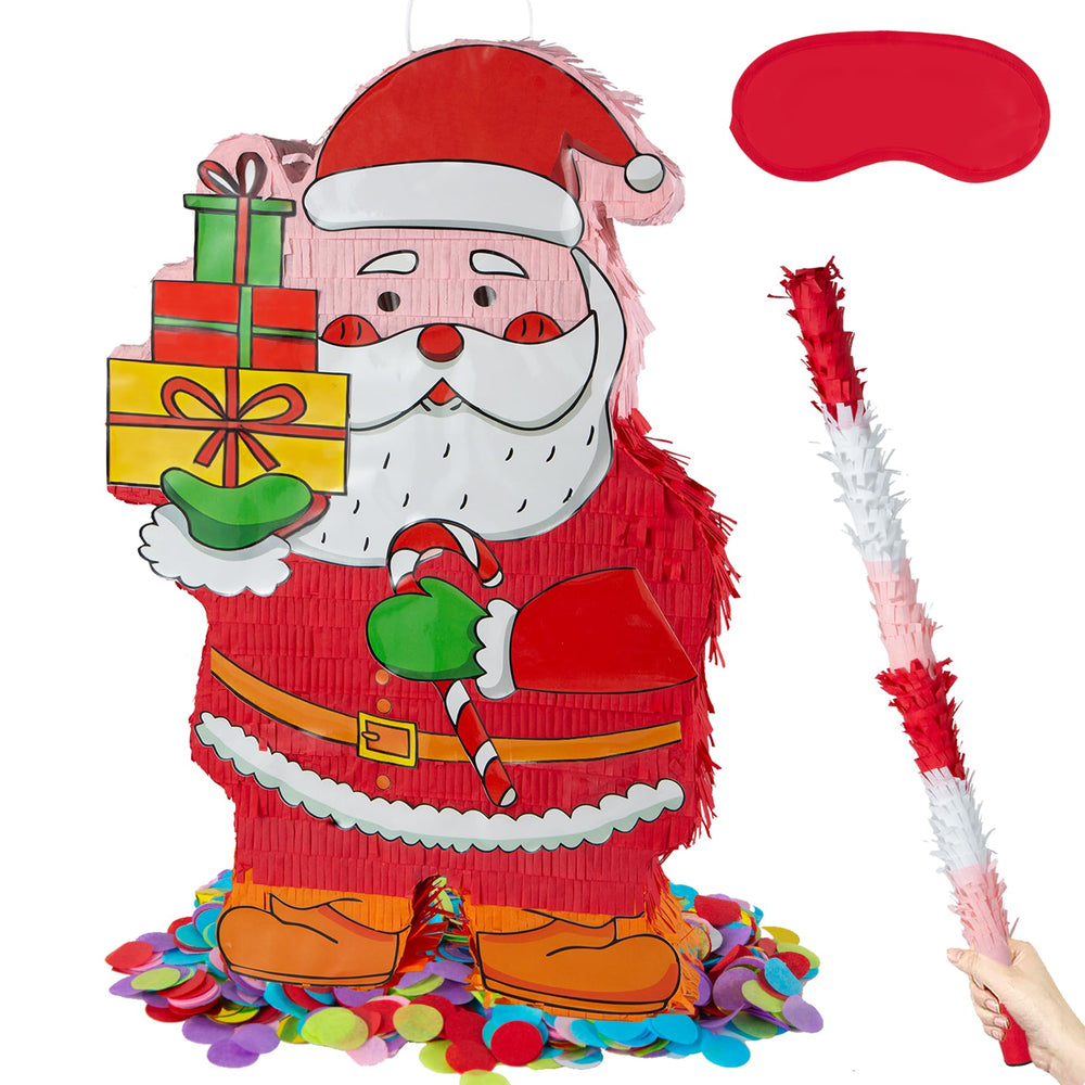PCFING Santa pinata 21.6-inch hanging decoration for a festive Christmas party