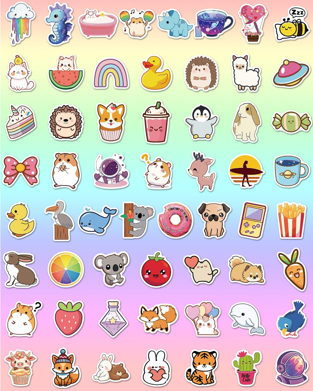 pcnearty guitar stickers customize instruments with charming imagery