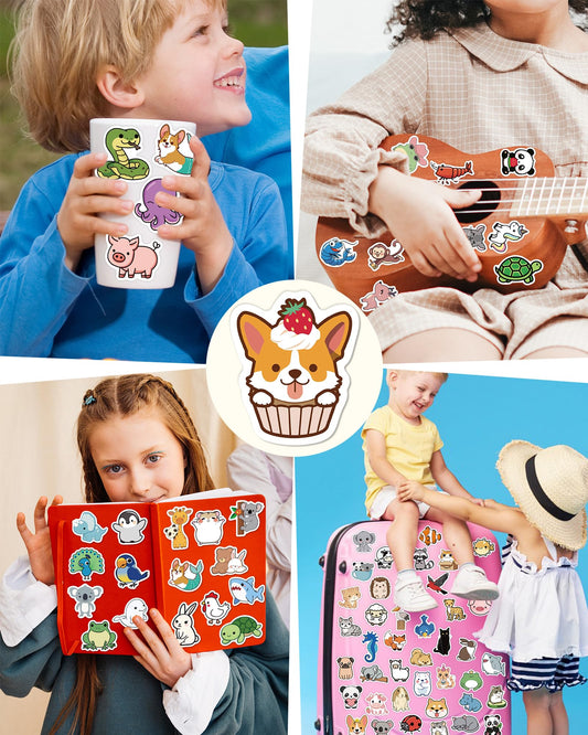 pcnearty laptop sticker pack to personalize devices with playful art