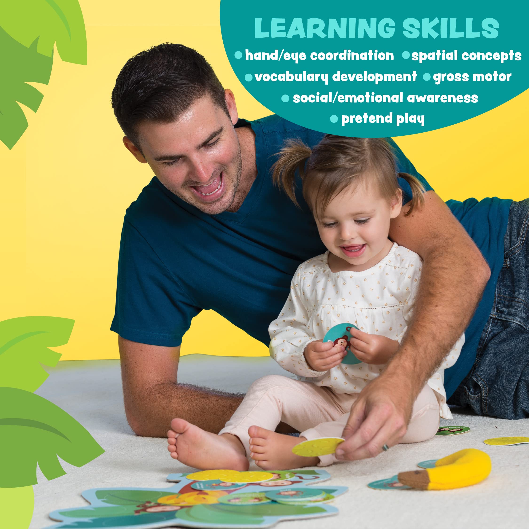 Peaceable Kingdom Monkey Around: award seals highlight trusted toddler learning.