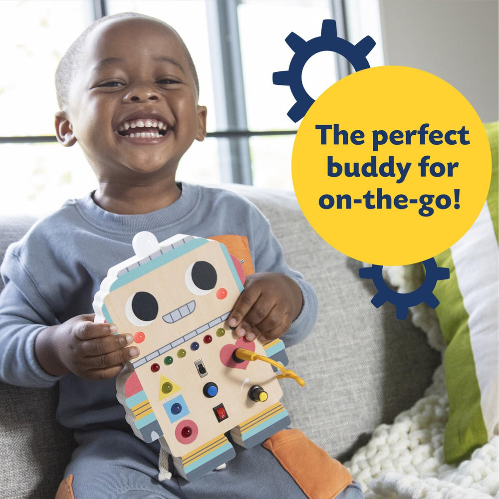 Peaceable Kingdom Blinkity Bot suitable for toddlers 18 months and up.