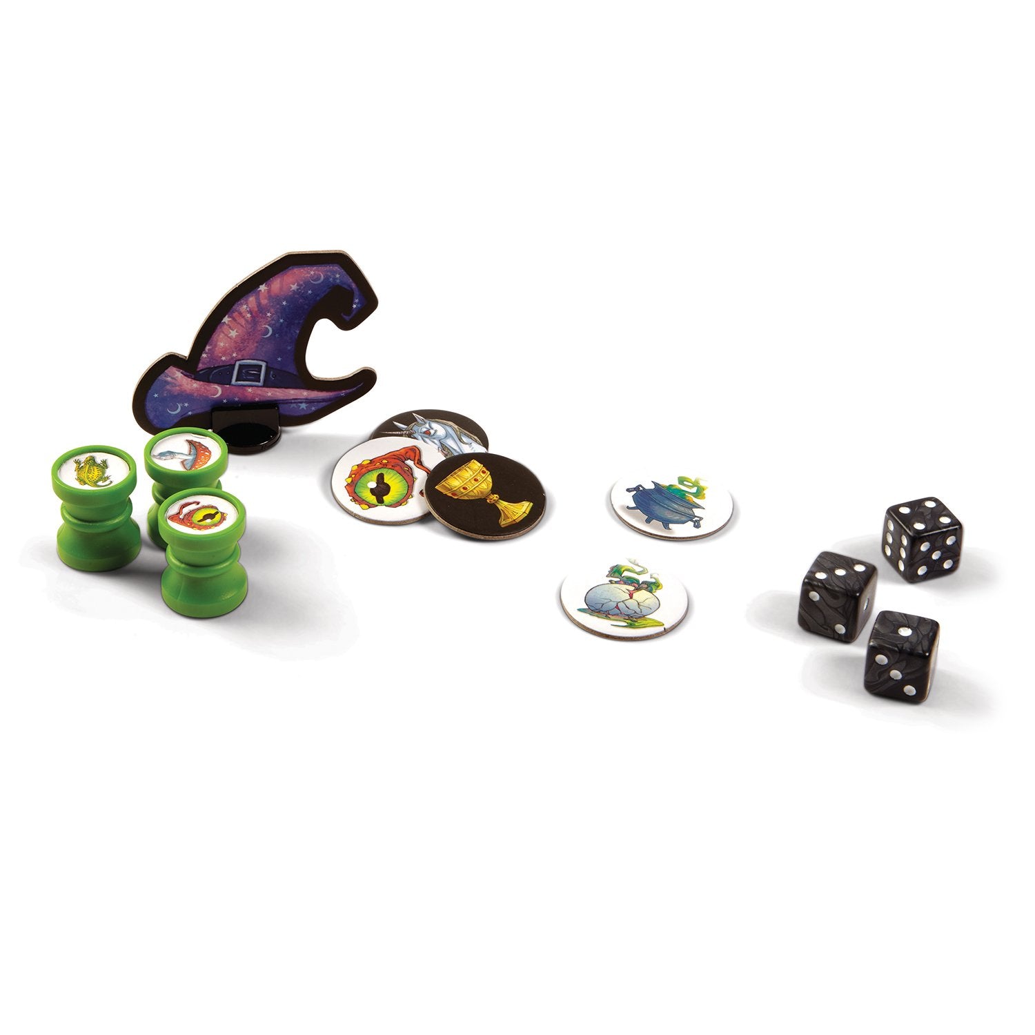 Peaceable Kingdom Cauldron Quest magic dice bring chance to cooperative planning.