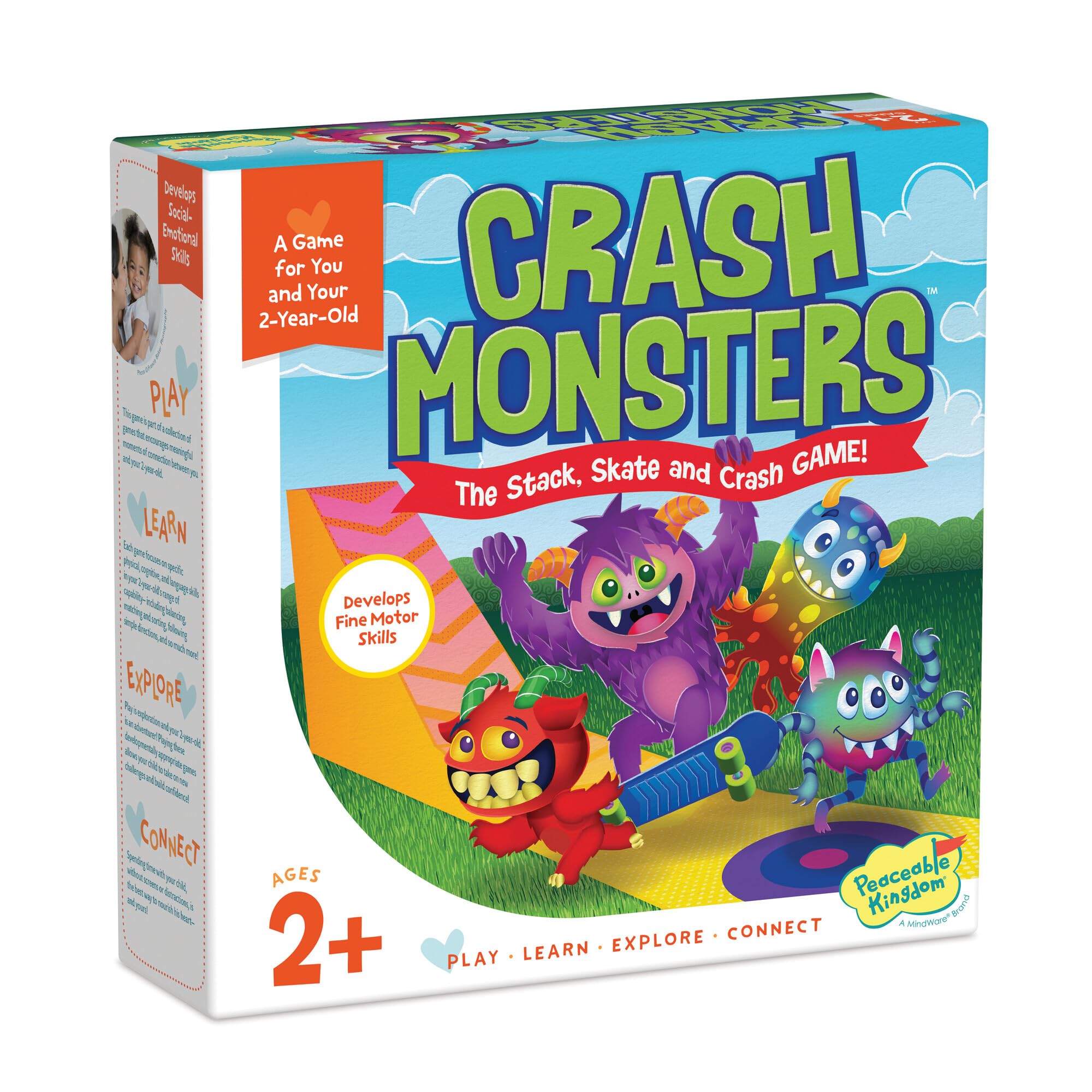 Peaceable Kingdom Crash Monsters scorecard tracks progress in a playful way.