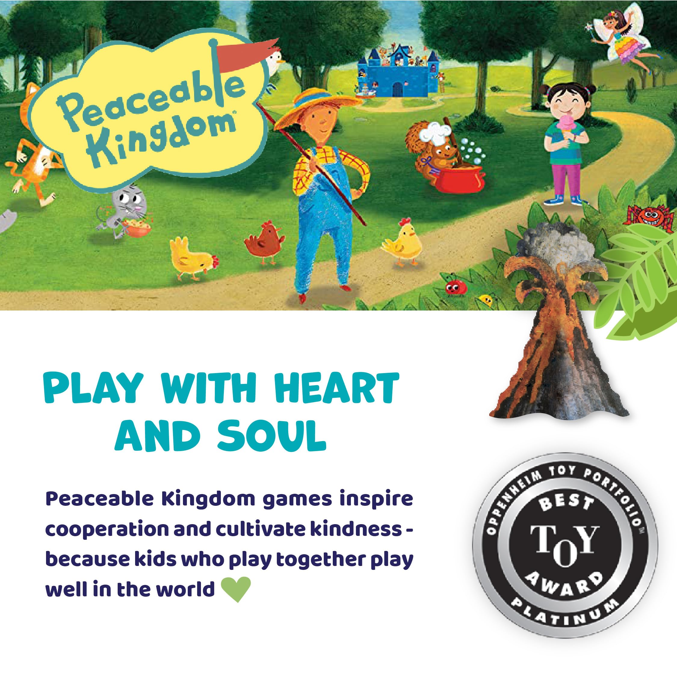 Peaceable Kingdom Dinosaur Escape game box highlights family-friendly island adventure.