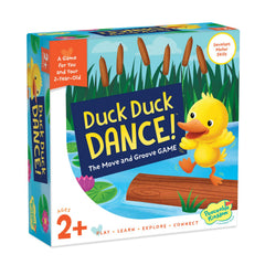 Peaceable Kingdom Duck Duck Dance board invites toddlers to move, boosting active play and coordination.