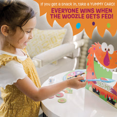 Peaceable Kingdom Feed the Woozle game die for quick decision making.