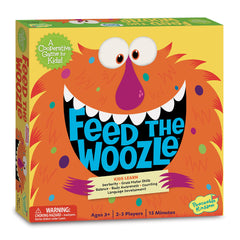 Peaceable Kingdom Feed the Woozle figure ready for cooperative feeding play.