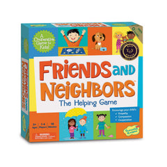 Peaceable Kingdom box cover showing Friends and Neighbors for cooperative learning