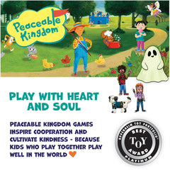 Peaceable Kingdom Ghost in Attic packaging reveals contents and setup steps.