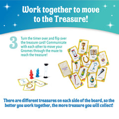 Peaceable Kingdom Gnomes at Night maze side A shows alternate routes for problem solving