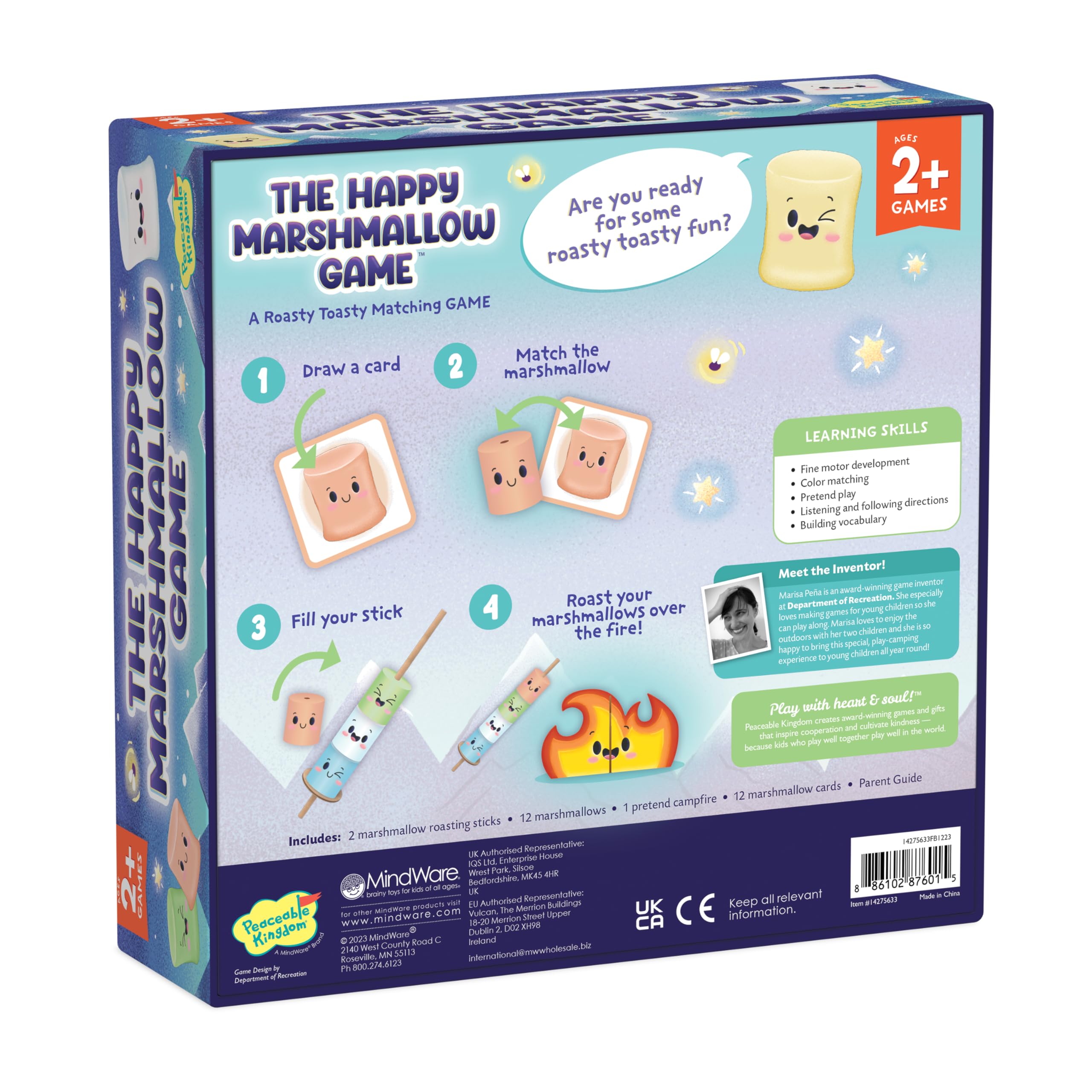 Peaceable Kingdom Happy Marshmallow classroom use; ideal for preschool activities