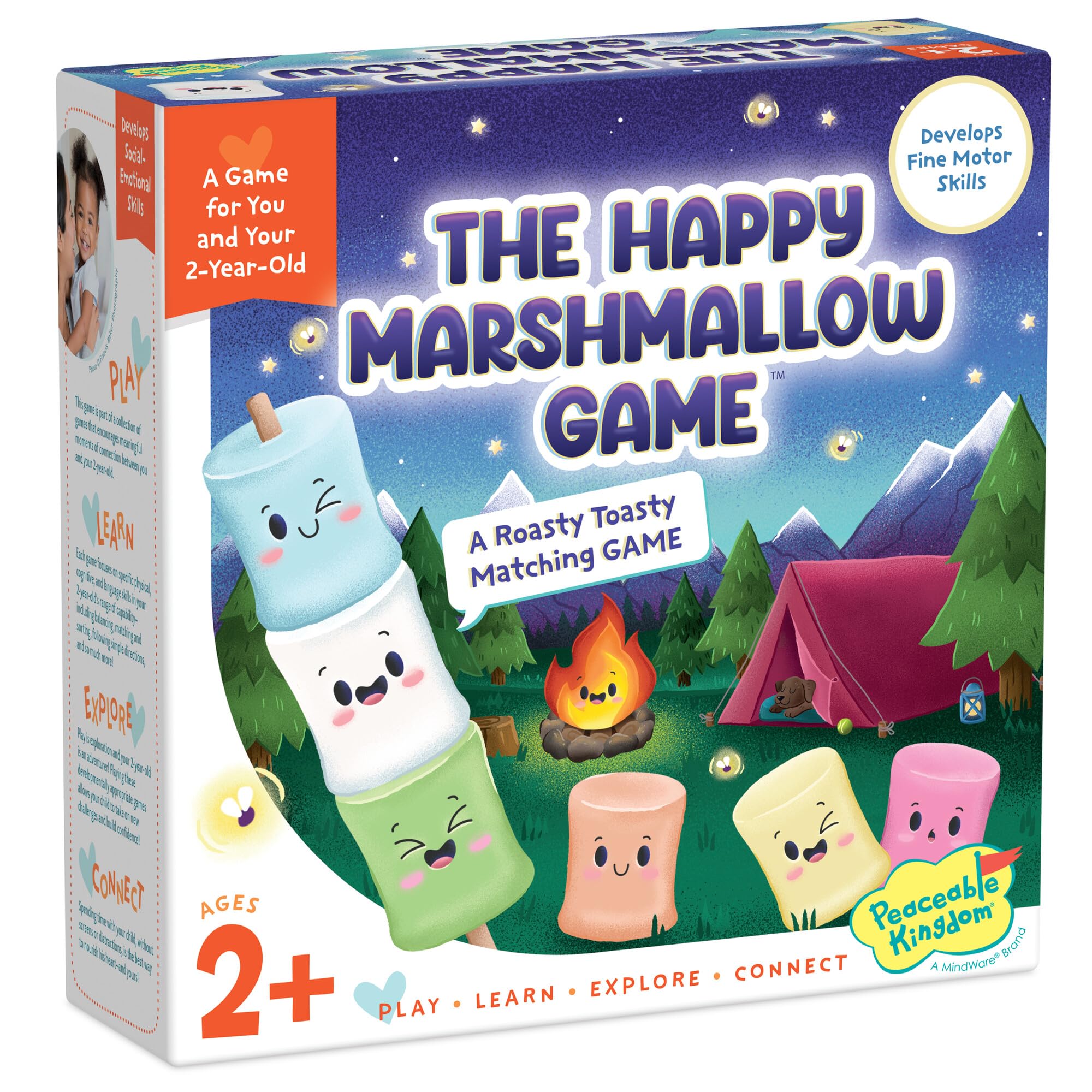 Peaceable Kingdom Happy Marshmallow sticks for kids; supports fine motor development during play