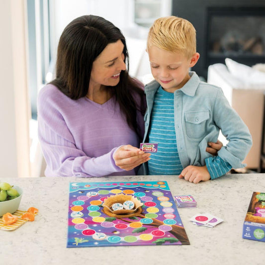 Peaceable Kingdom Hoot Owl Hoot owl tokens support teamwork during play.