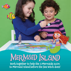 Peaceable Kingdom Mermaid tokens in bright colors support teamwork.