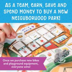 Peaceable Kingdom Money Bunch money trackers help kids manage savings goals.