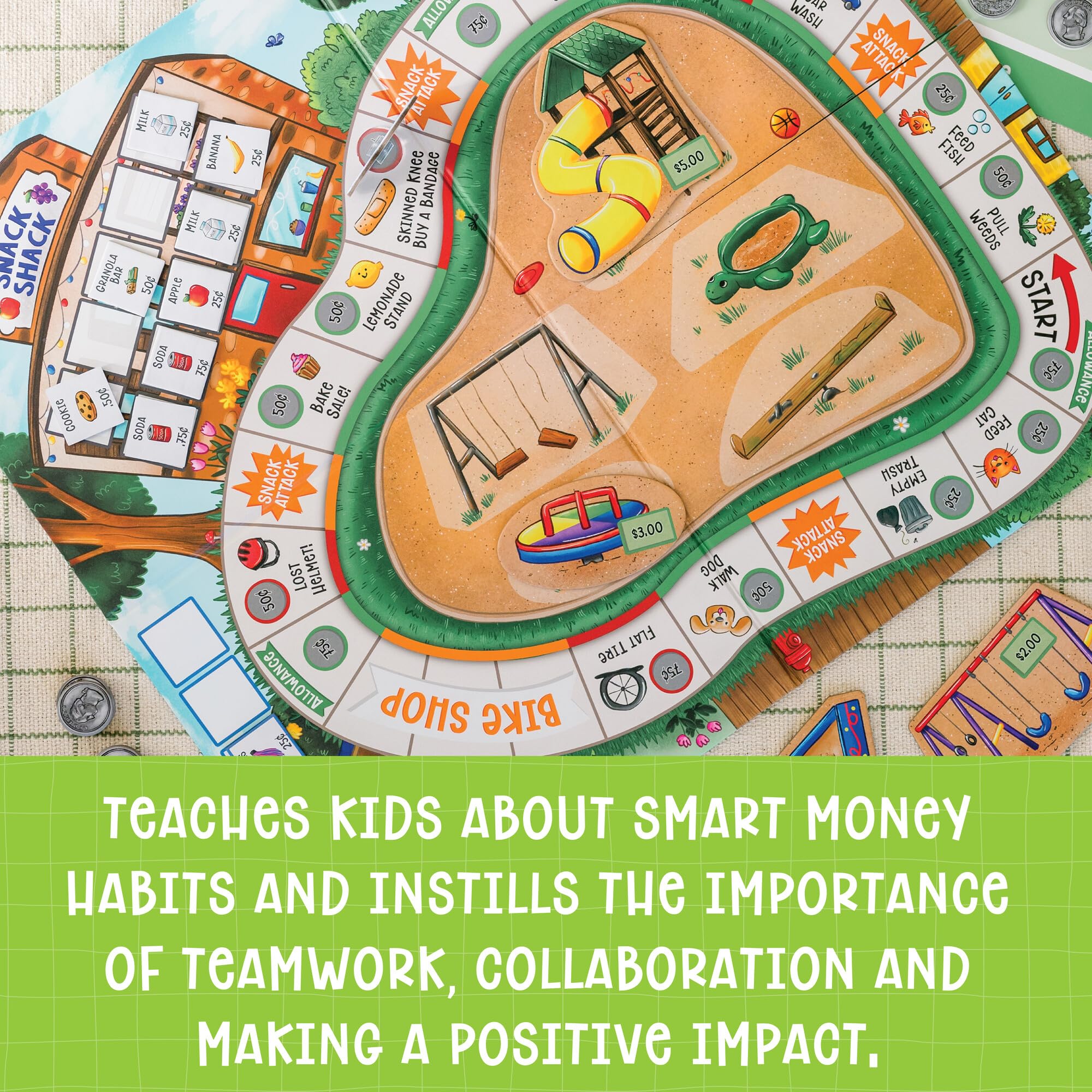 Peaceable Kingdom Money Bunch new bicycle movers highlight fresh game dynamics.
