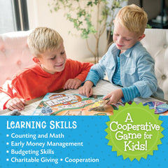 Peaceable Kingdom Money Bunch snack tokens visualize everyday purchases during play.