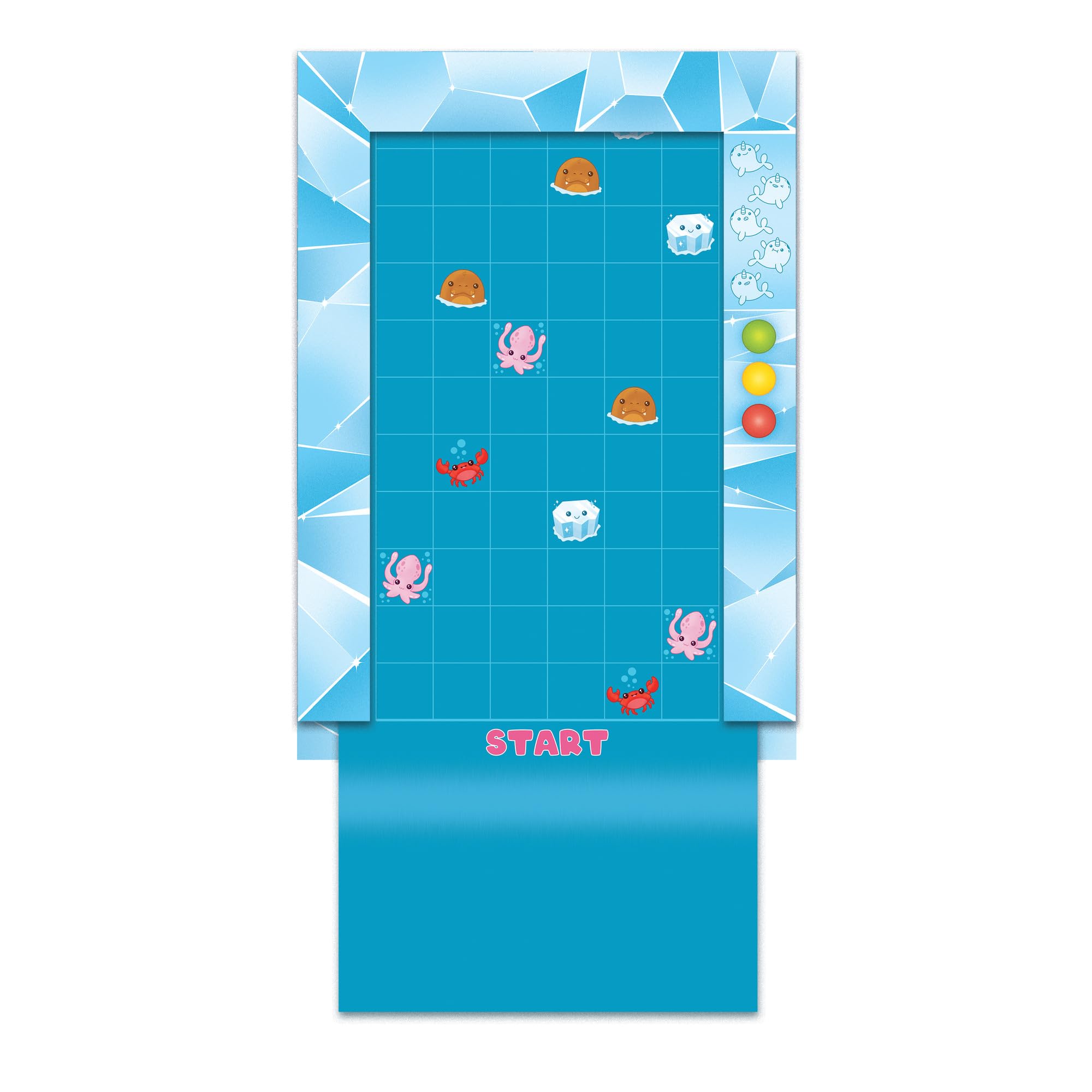 Peaceable Kingdom Narwhal Waterfall box includes all components and clear setup guidance.
