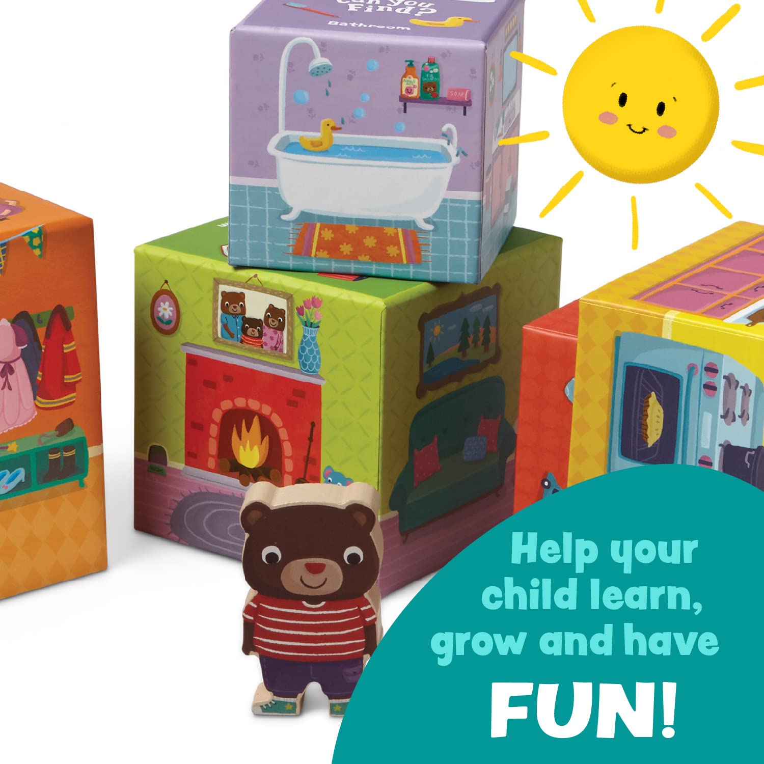 Peaceable Kingdom parent guide included helps grown-ups guide short, fun sessions.