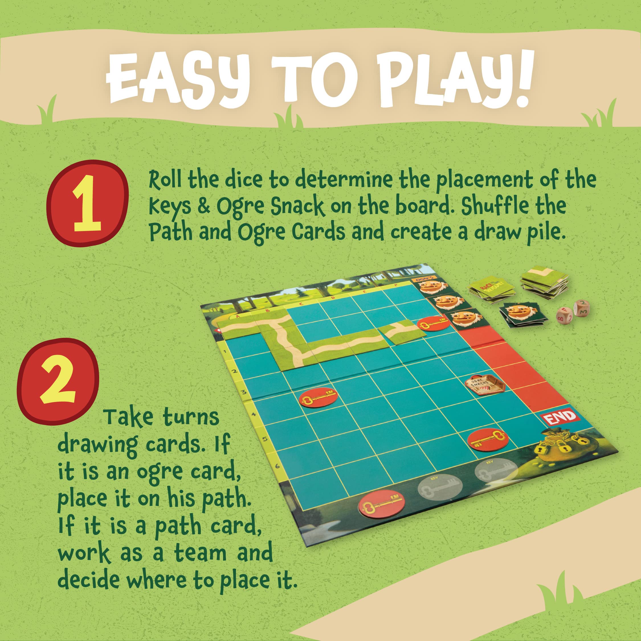 Peaceable Kingdom Race to the Treasure ogre figurine for a friendly challenge